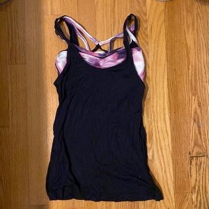 Lululemon tank with detachable sports bra - size 4 - EUC